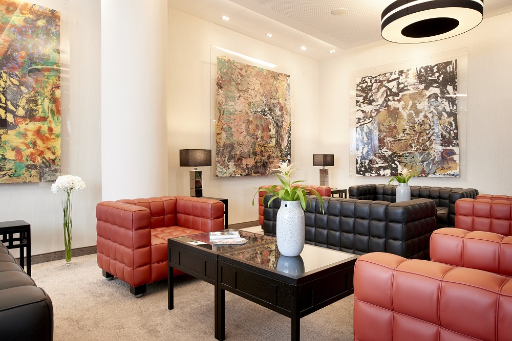 Hotellobby im Apartmenthaus Singerstrasse 21/25