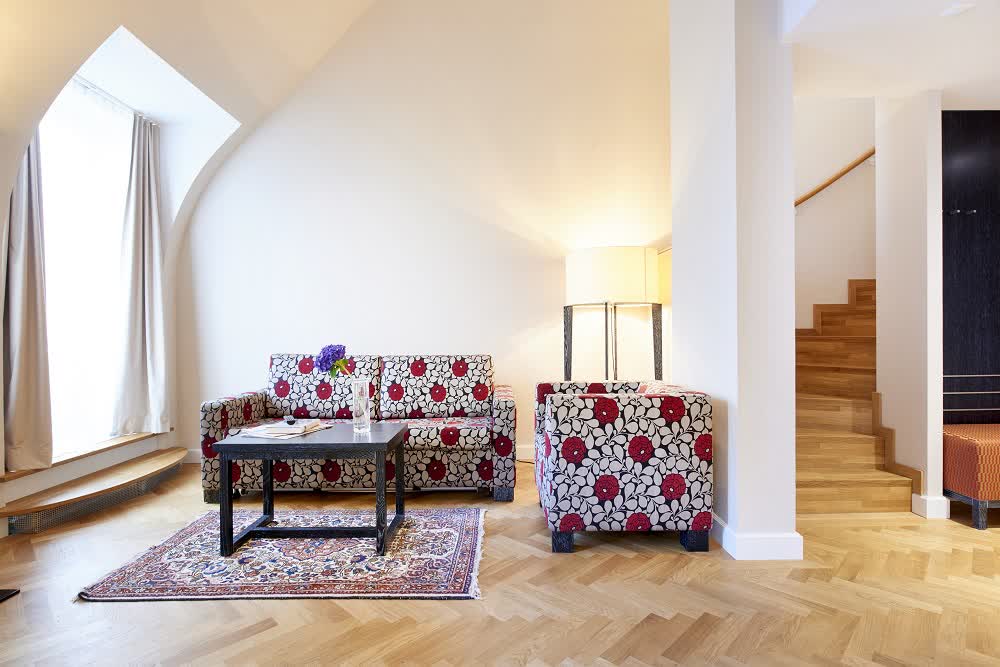 Living room rooftop apartment